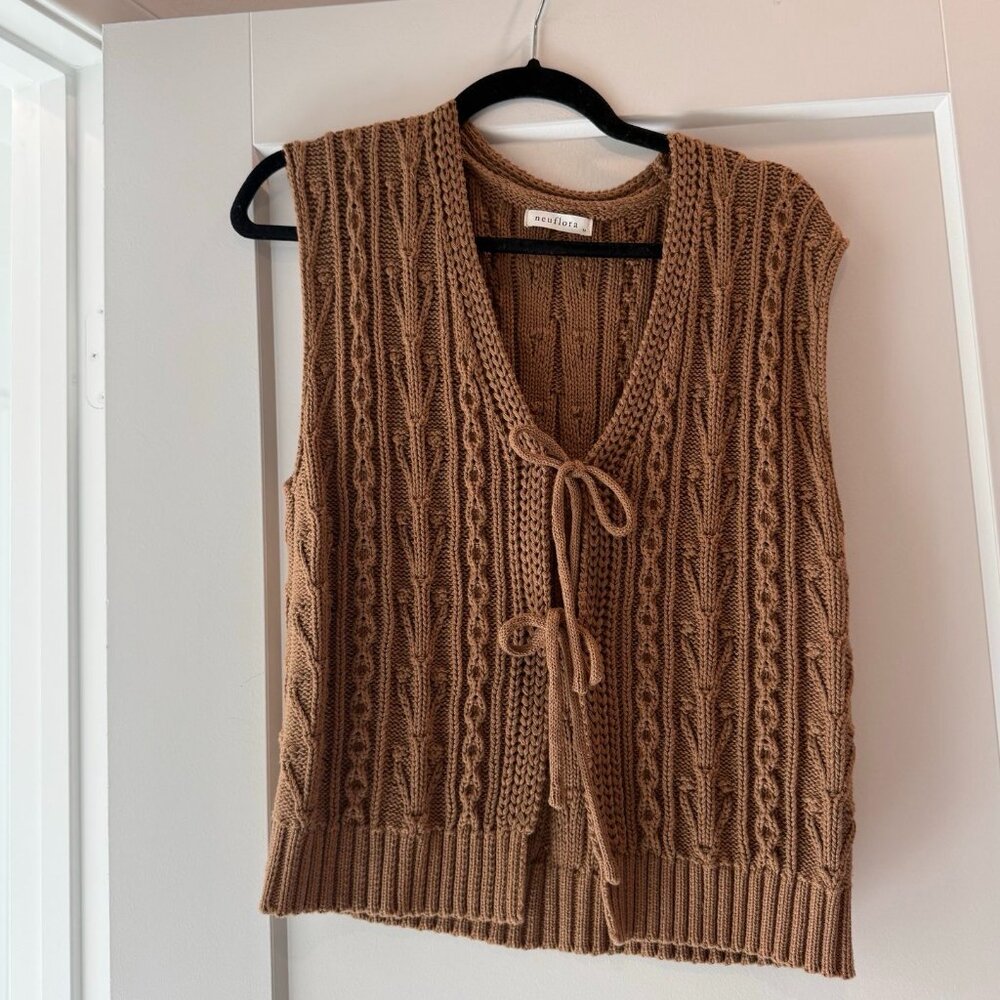 Cable Knit Sweater Vest
